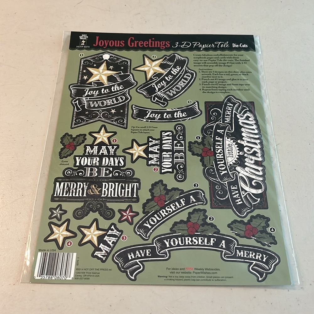 Christmas Themed Stickers joyous greetings